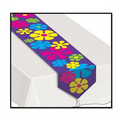 Retro Flower Printed 60's Table Runner